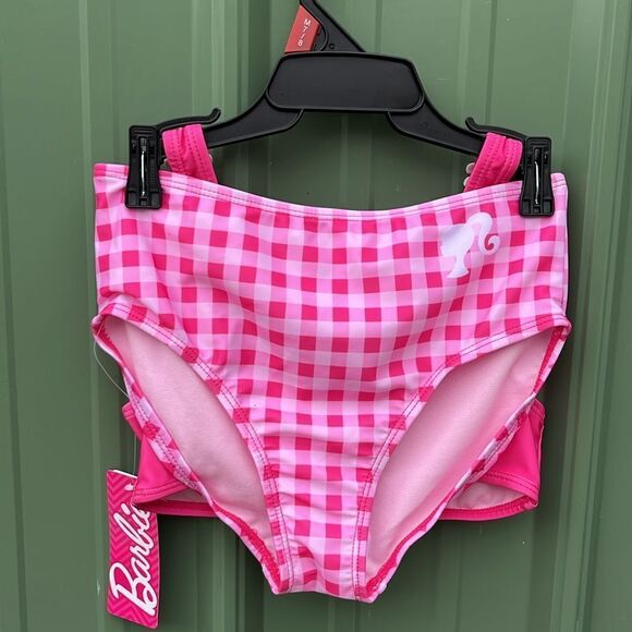 Barbie Girls Bikini Top and Bottoms Swimsuit Set with UPF 50+, 2-Piece, Sizes - Picture 3 of 7